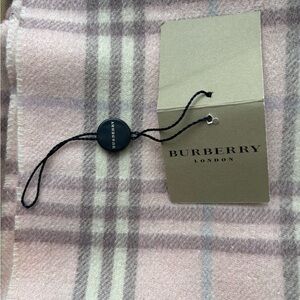 Burberry Pink Plaid Scarf